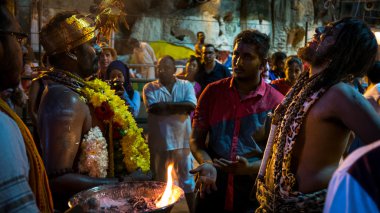 Thaipusam Batu mağaraları, Kuala Lumpur, Malezya.