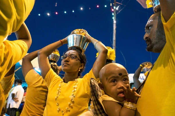 Thaipusam w Batu Caves, Kuala Lumpur, Malezja — Zdjęcie stockowe