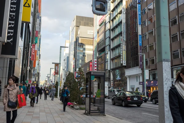 东京市、 街道、 购物和旅游 — 图库照片