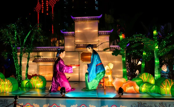 Nouvel An chinois au temple Thean Hou, Kuala Lumpur Images De Stock Libres De Droits