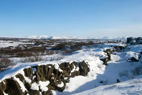 Зима в Исландии — стоковое фото