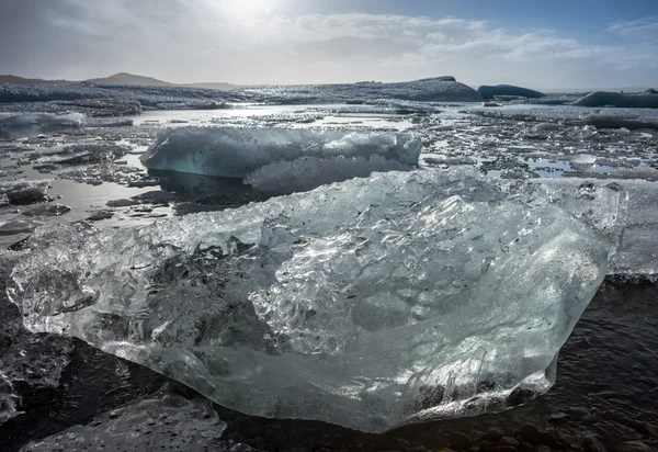 Geleira na Islândia durante o inverno — Fotografia de Stock