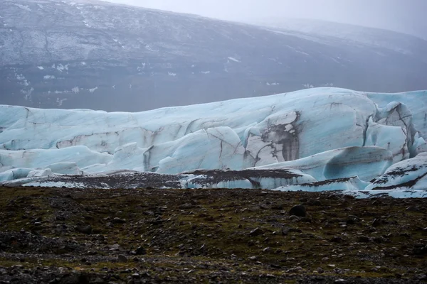 Ledovec Svinafellsjokull modré — Stock fotografie