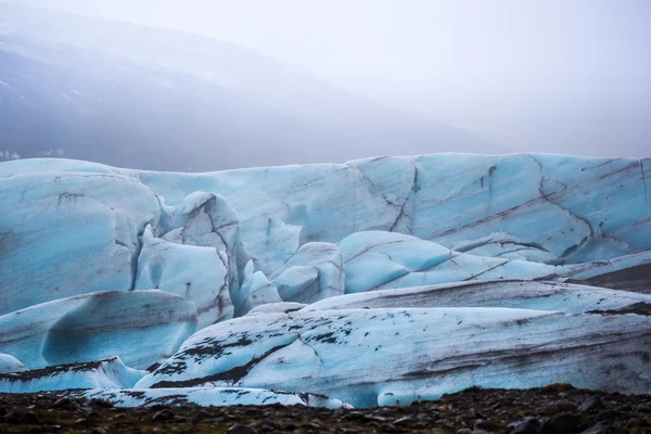 Svinafellsjokull 青い氷河 — ストック写真