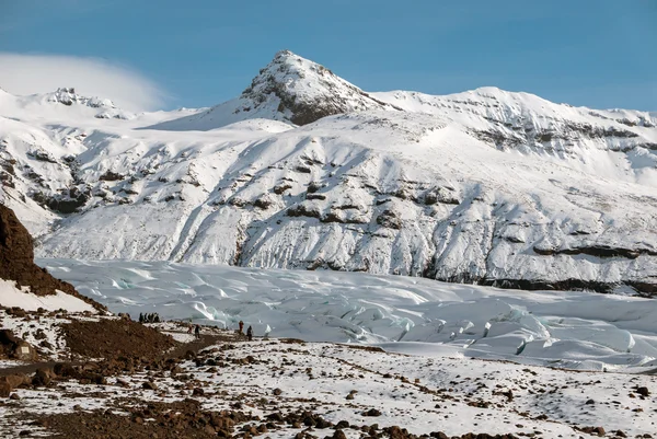 Svinafellsjokull 氷河、アイスランド — ストック写真