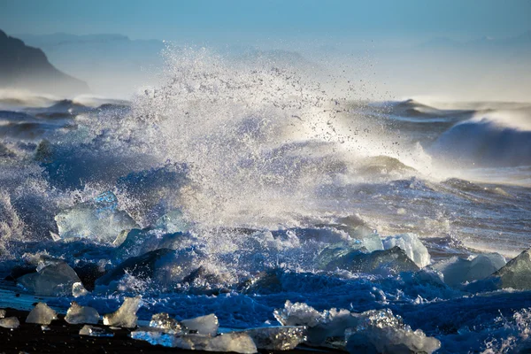 Lodowiec lód laguny w Jokullsarlon, Islandia — Zdjęcie stockowe