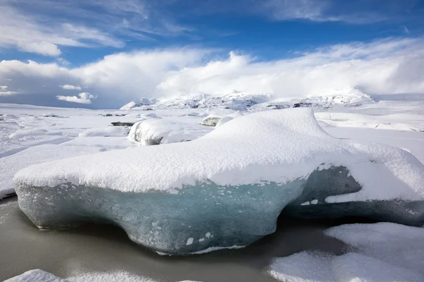 Geleiras do Glaciar Fjallsarlon na Islândia — Fotografia de Stock