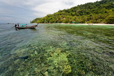 Turist Phuket adaları ziyaret edin ve mercan resifleri keşfedin