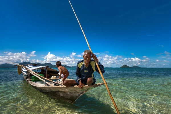 Sea gypsy boats moor — Stock Photo, Image