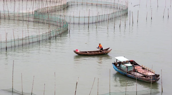 Krabbenzucht im Kreis Xiapu, China — Stockfoto