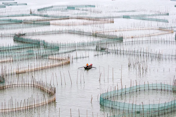 Крабоводство в округе Сяпу, Китай — стоковое фото