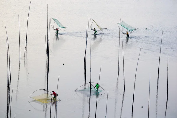 ज़ियापु, चीन में मछुआरों — स्टॉक फ़ोटो, इमेज