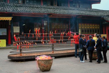 Buddhist temple in Sichuan, China