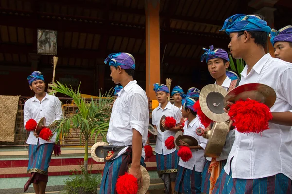 Spettacolo musicale tradizionale balinese — Foto Stock