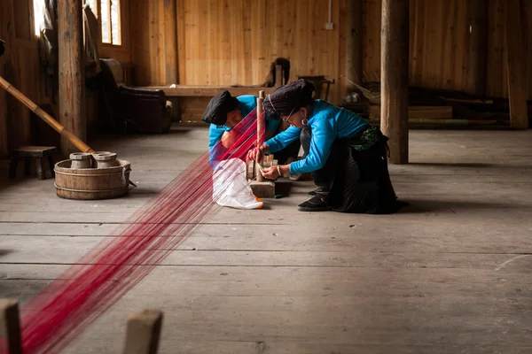 Vivere delle tribù di minoranza etnica Yao a Longji, Cina . — Foto Stock