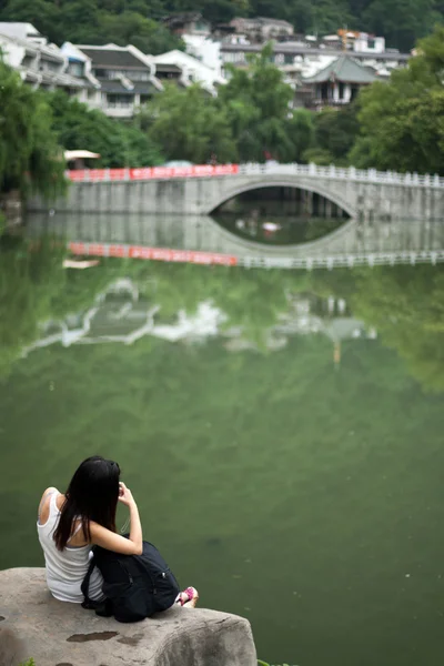 Ville de Yangshuo, Chine Images De Stock Libres De Droits
