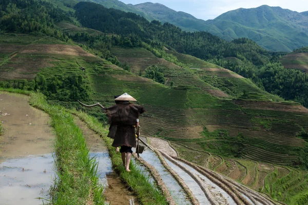 Volksdorf der ethnischen Minderheit Yao in der Provinz Guangxi, China lizenzfreie Stockfotos