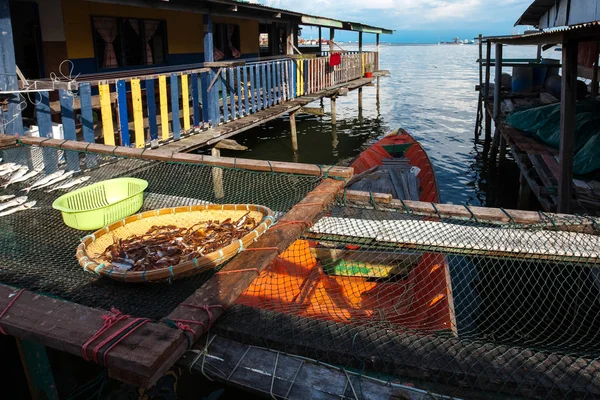 Aldeia de água Labuan — Fotografia de Stock