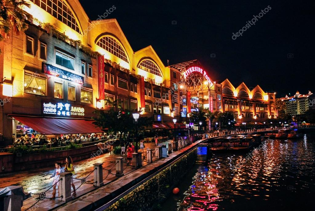 Singapore Clarke Quay jetty restaurant – Stock Editorial Photo © chenws ...