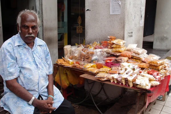 Street food stall in Kuala Lumpur, Malaysia — Stockfoto