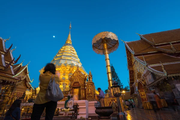 Wat Doi Suthep templo en Chiang Mai Tailandia — Foto de Stock