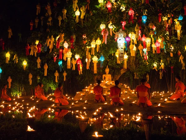 Buddhist Yeeping Lanna' Festival. — Stock Photo, Image