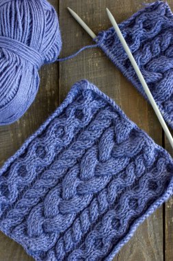 Kare ekose adet örme 