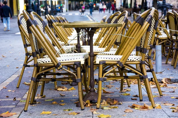 Chairs in the street — Stock Photo, Image