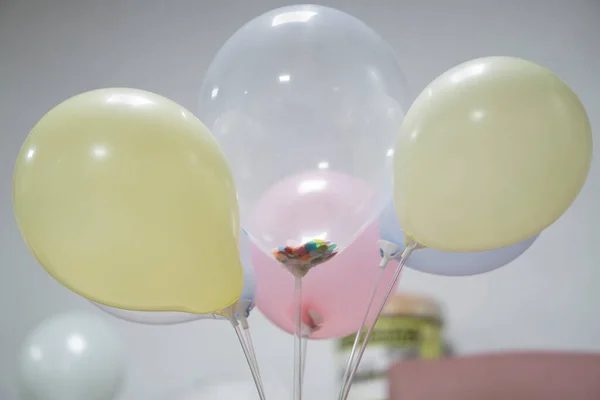 Birthday Balloons Different Colors — Stock Photo, Image