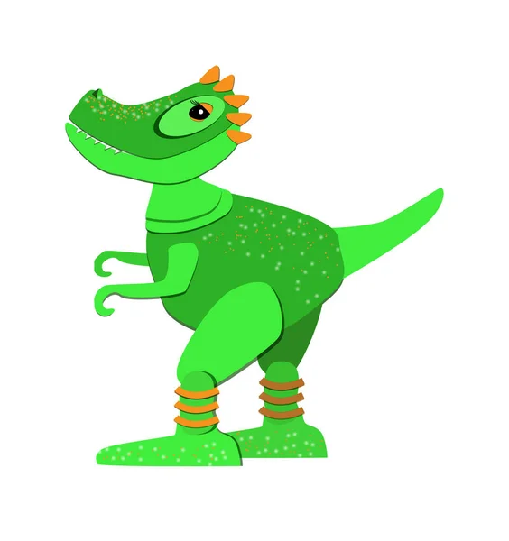 Desenho Dinossauro Fundo Isolado Ilustração Bonito Para Cartão Postal Cartaz — Fotografia de Stock
