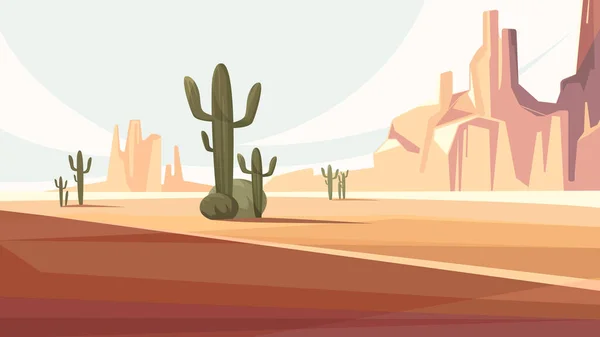 Τοπίο της ερήμου Αριζόνα. — Διανυσματικό Αρχείο