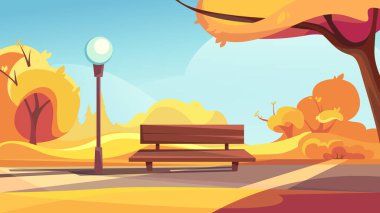 Sonbahar halk parkı.