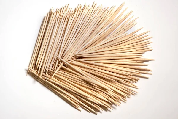Toothpicks Arranged Bulk Dental Care Accessory — Stock Photo, Image