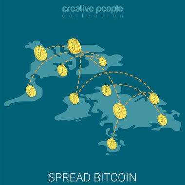 Bitcoin dünya çapında izometrik kavramı yayıldı