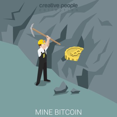 Bitcoin madenci isometrik kavramı