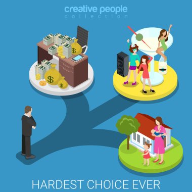 isometric lifestyle concept clipart