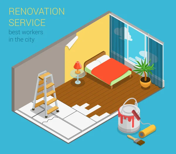 Hem renovering service — Stock vektor