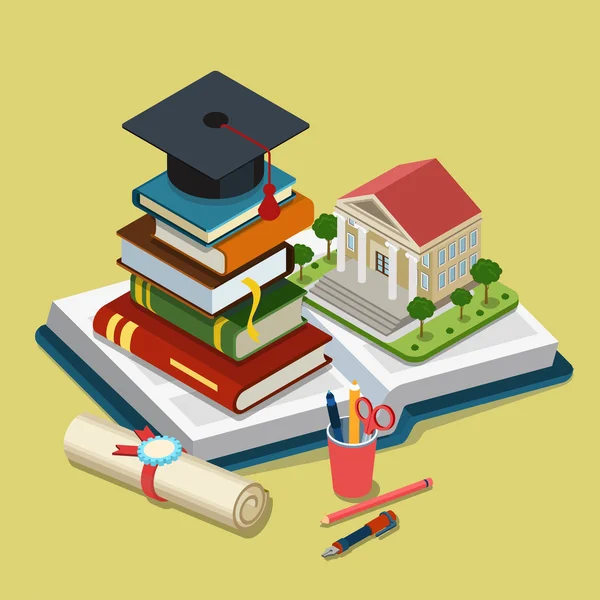 College University Education — Stockvector