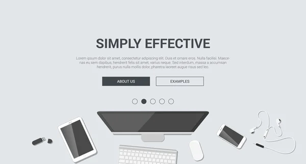 Concept voor creatief responsief — Stockvector