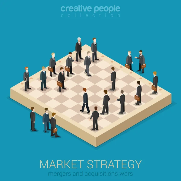 Strategie Corporate Business Market — Stockvector