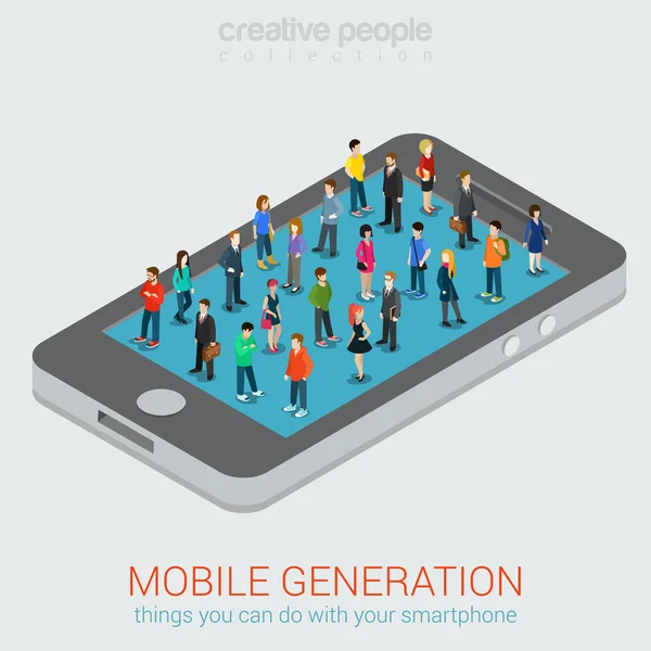 Vorlage für mobile Generation — Stockvektor