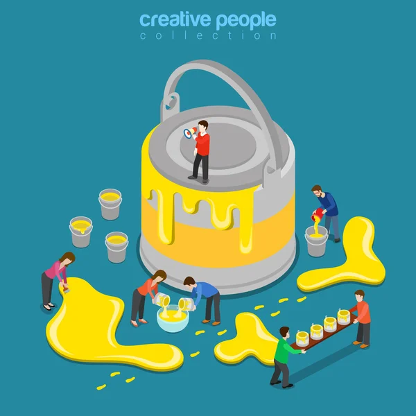 Creative people flat collection — Stock Vector