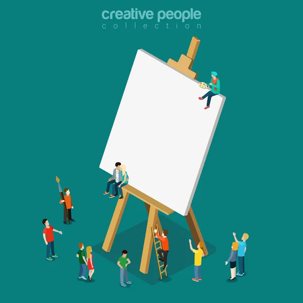 Creative people flat collection — Stock Vector