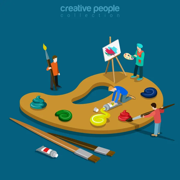 Creative people flat collection — Stock Vector