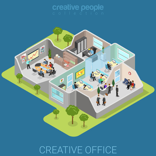 isometric business concept