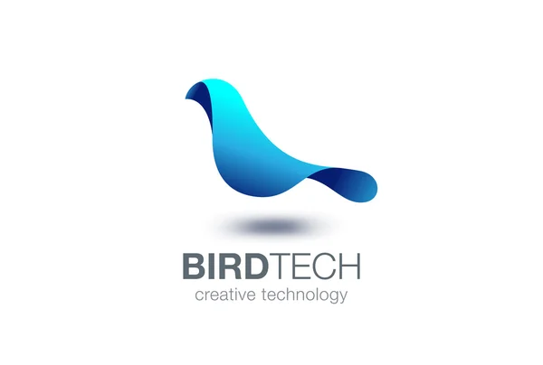 Анотація птахів логотип — стоковий вектор