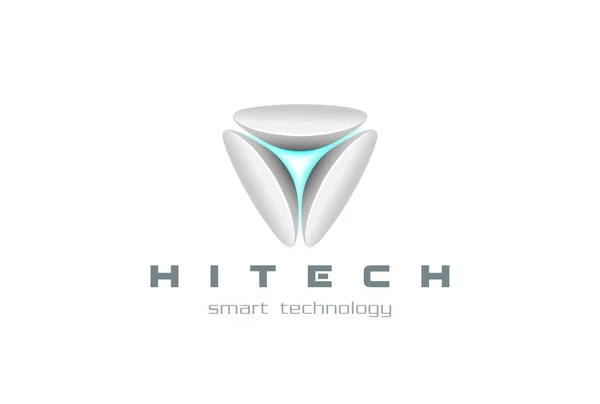 Logo numérique de haute technologie — Image vectorielle