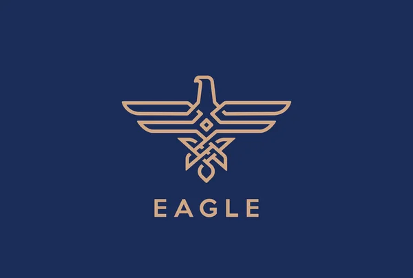 Águia logotipo abstrato — Vetor de Stock