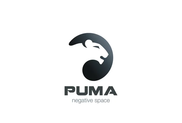 Wild Puma Logo — Stock Vector