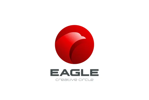 Pájaro águila logotipo abstracto — Vector de stock